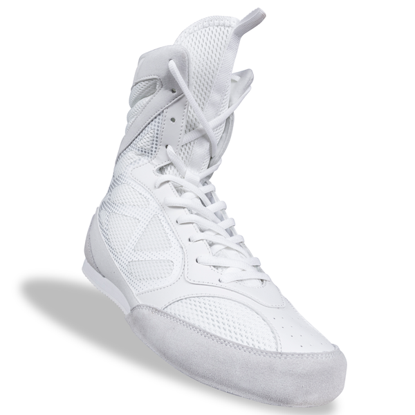 Black and white boxing top shoes